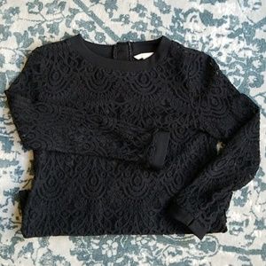 Black lace top
